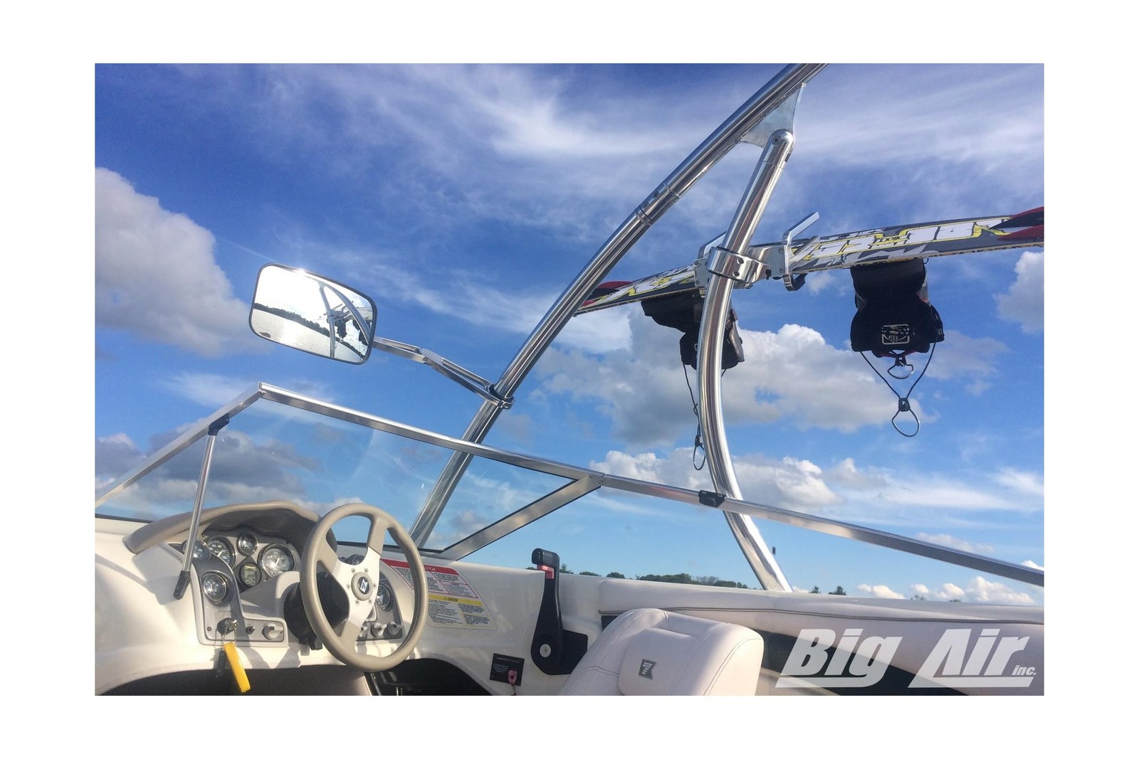 Big Articulating Adjustable Arm Wakeboard Tower Mirror with 7″ x 13″ CIPA…