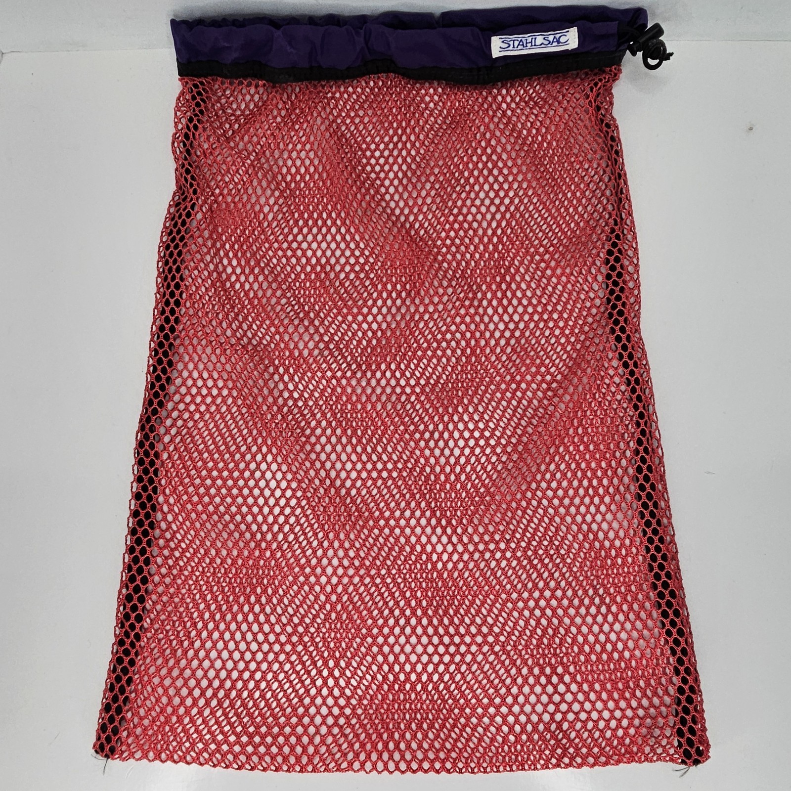 STAHLSAC Scuba Diving Bag 21 x 14 Mesh Gear Organizer Swim Fins Holder Pink USED