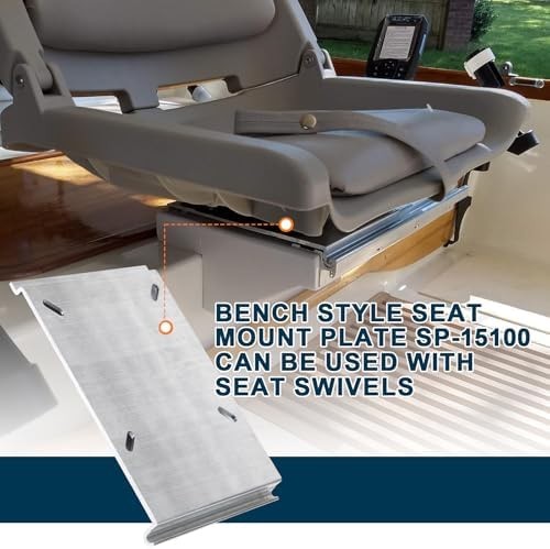 For Attwood SP-15100 Boat Seat Mounting Plate, Boat Seat Mount Plate for Jon …