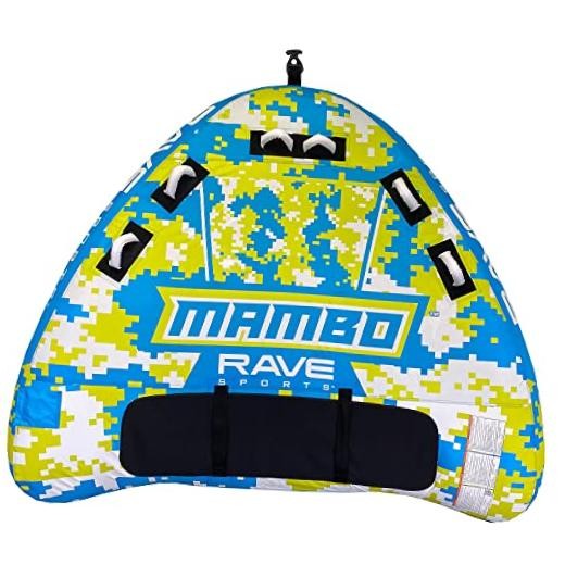 Boat Towable Tube – Inflatable Boating Tube for 1-3 Riders – Heavy-Duty Mambo