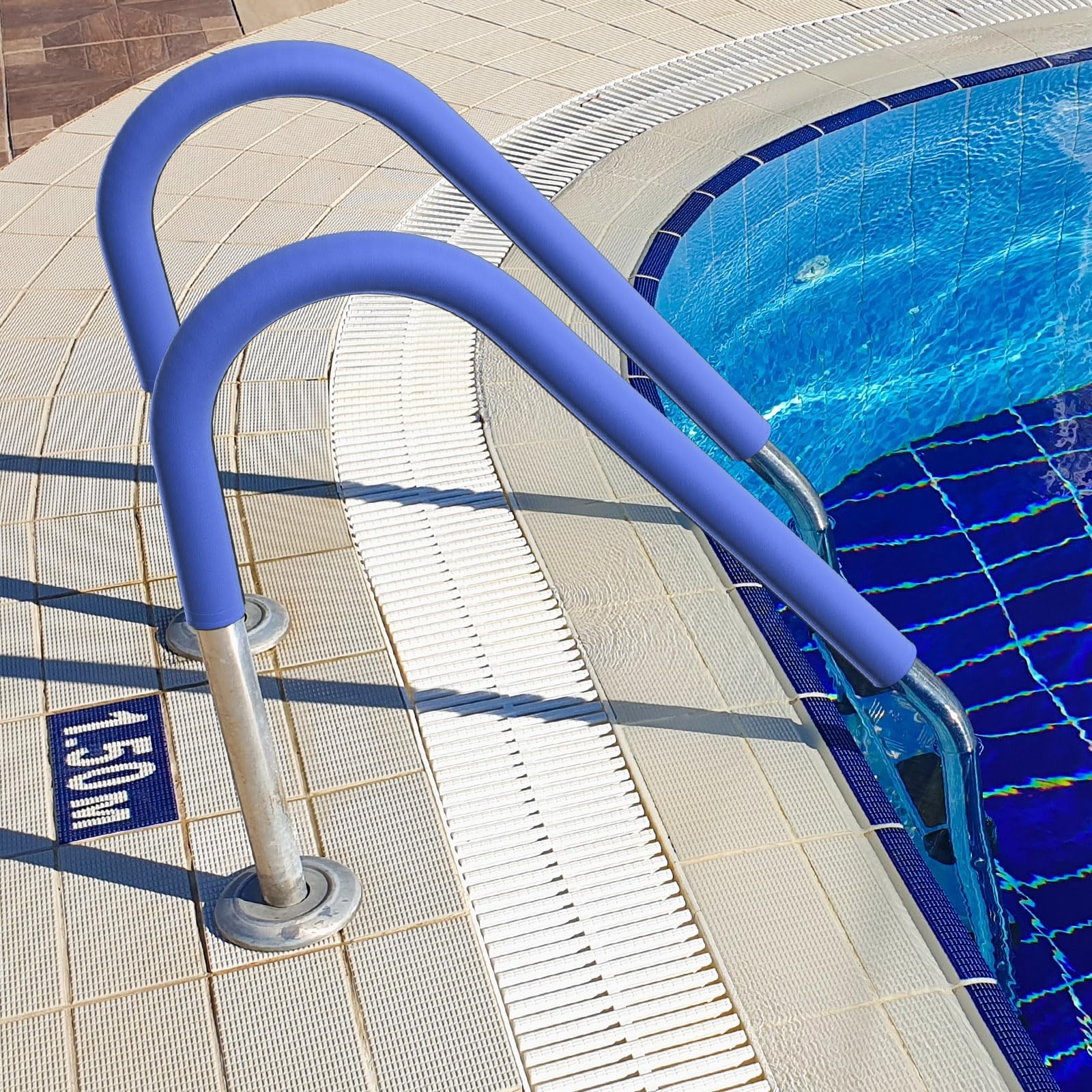 4FT Pool Handrail Cover, 48IN Patio Railing Cover with Zipper, Sleeve for Swi…