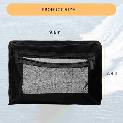 2PC Self-Adhesive Boat Organizer Mesh Bag (10″x7″) – Dry Mount Pouch with Wat…