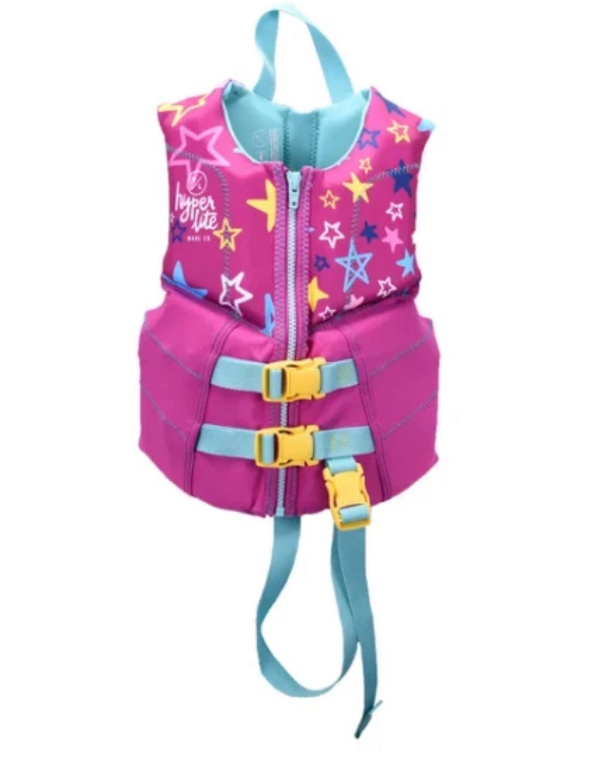 Hyperlite Child Life Vest Jacket Pink & Aqua Girls USCG Approved (33-55 lbs)