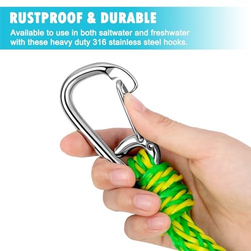Kayak Tow Line,Drift Sock Anchor Rope for Fishing Boat,Buoy 20ft Yellow/Green