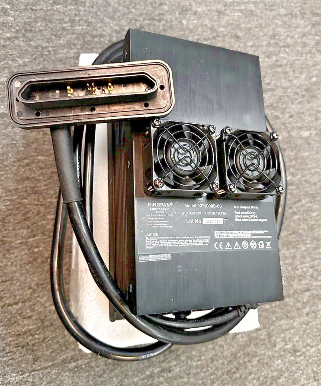 Kingpan KP1000B-60 Replacement Battery Charger 90-132VAC 13A For Radinn KP900DR