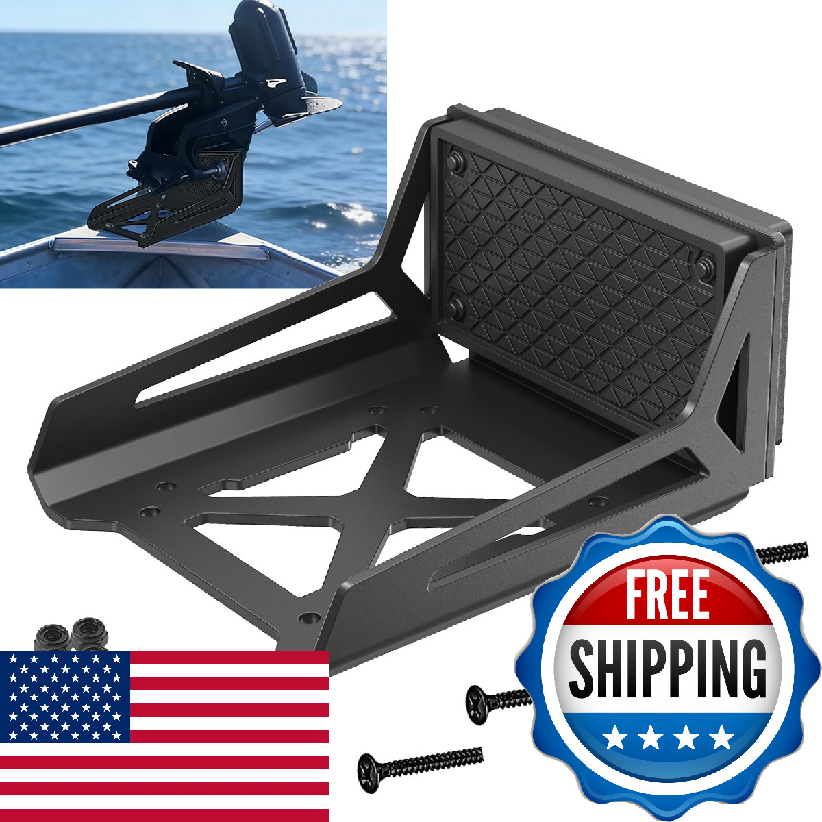 Hlogree Universal Trolling Motor – Black Nylon Electric Motor