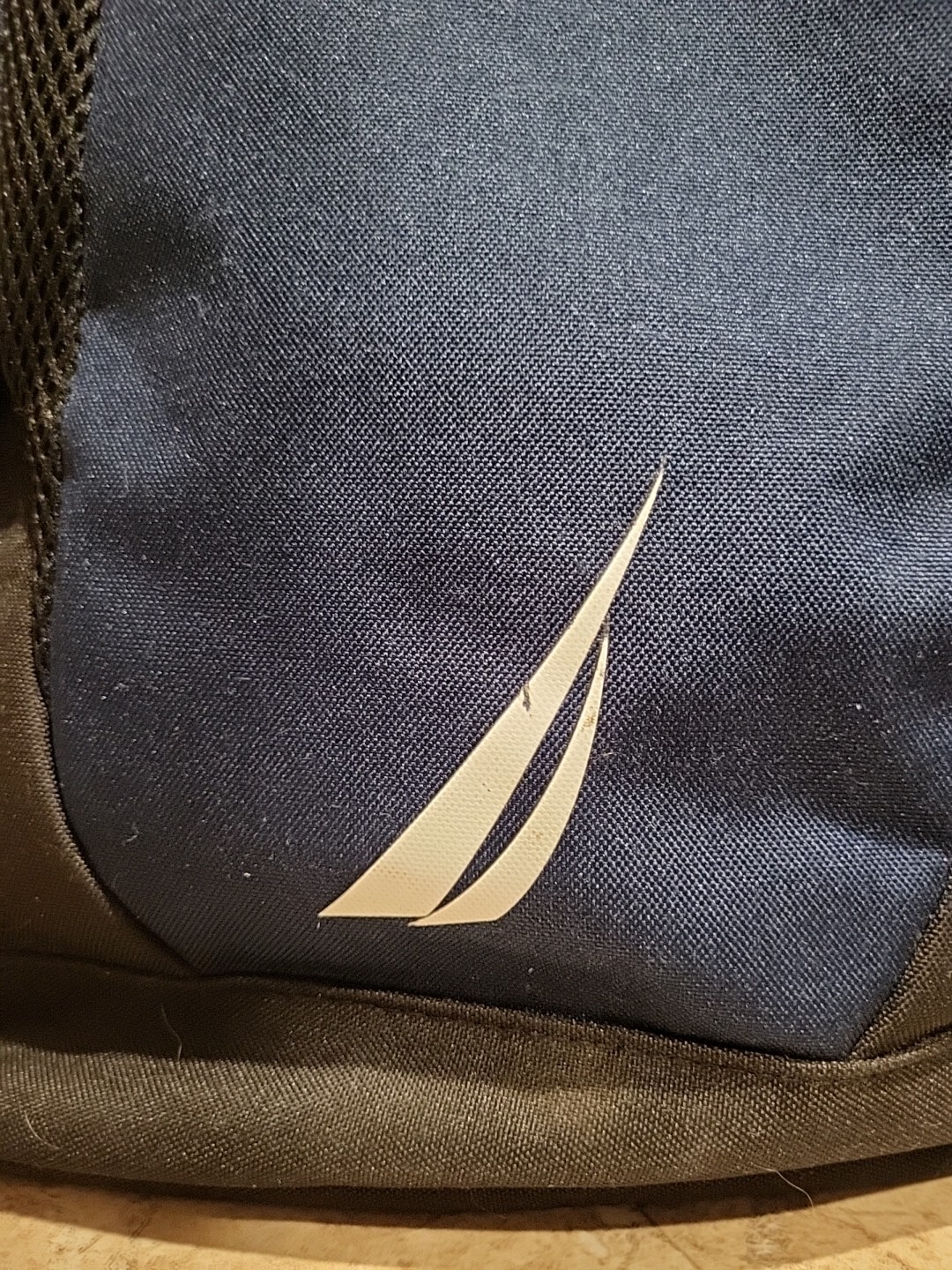 NAUTICA, Navy Blue Black, Sport Backpack 18 Inches Tall