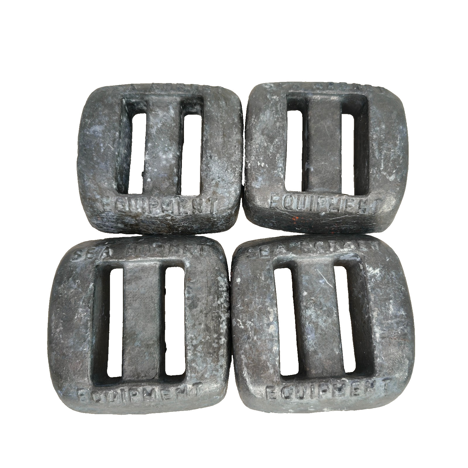 2lb Lead Dive Weights Sea Hornet Set Of 4, 10 Pounds