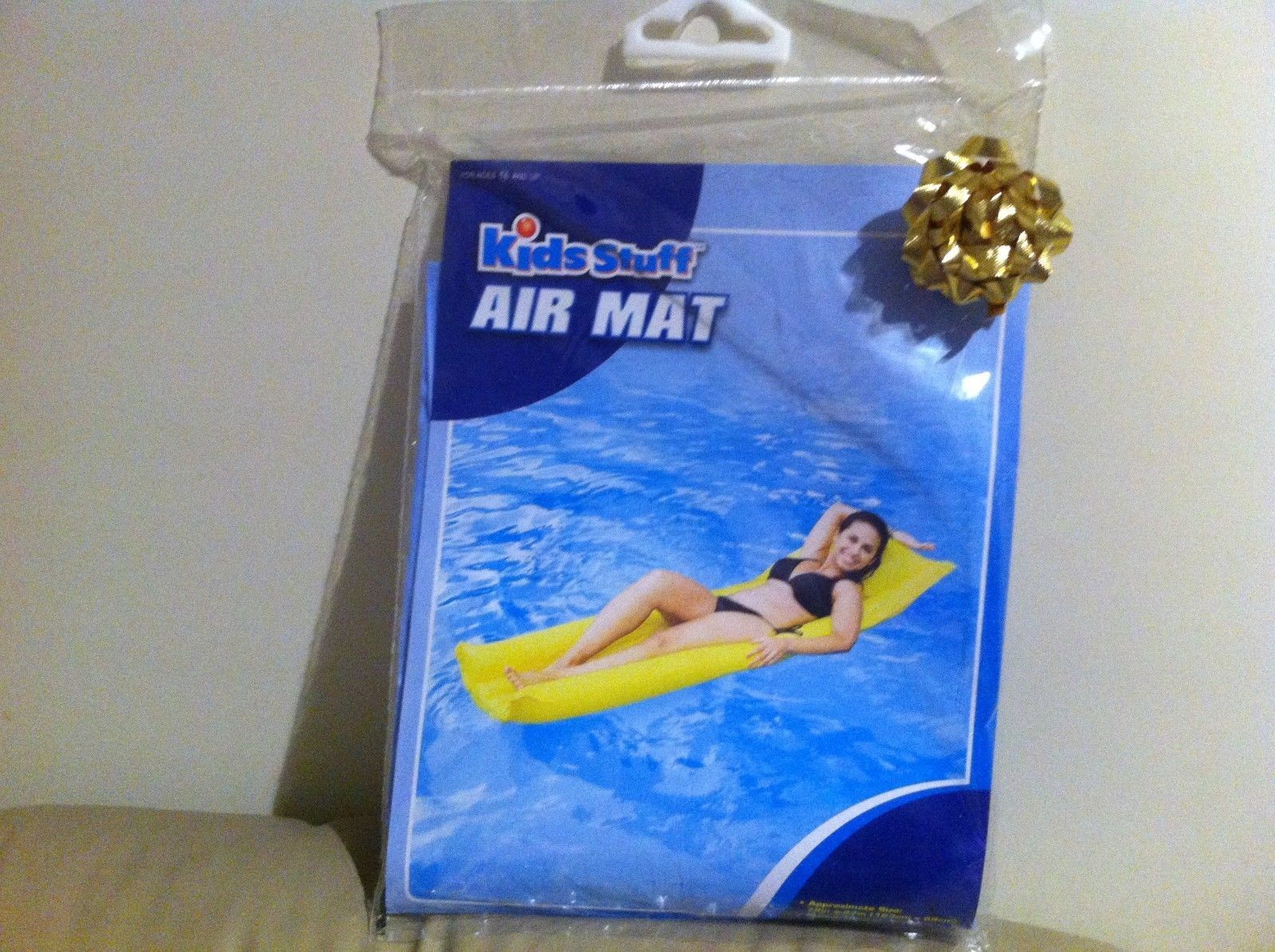 New Air Mat Inflatable Swim POOL Float Lounge Blue by Kidsstuff 72 in x 27 in