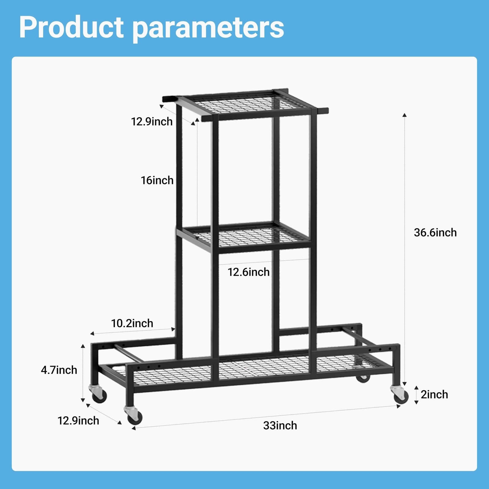 Standing Ski Storage Rack, Holds Snowboards & Skis, 3-Tier Organizer for Gear…