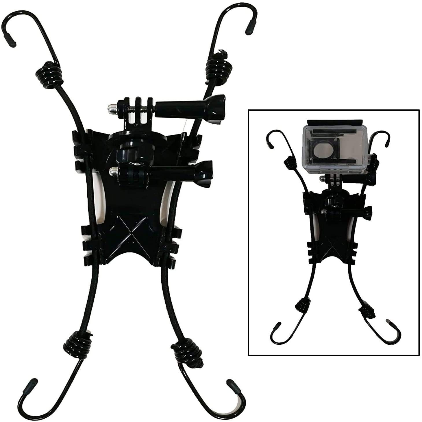 Pmsanzay Fence Mount 6.02 x 5.28 x 1.57 inches (15.3 x 13.4 x 4 cm), Black