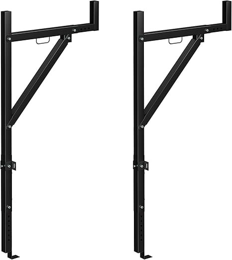 19-34″ Extendable Truck Ladder Rack Truck Rack 44.5-49.5″ Adjustable 250 Lbs
