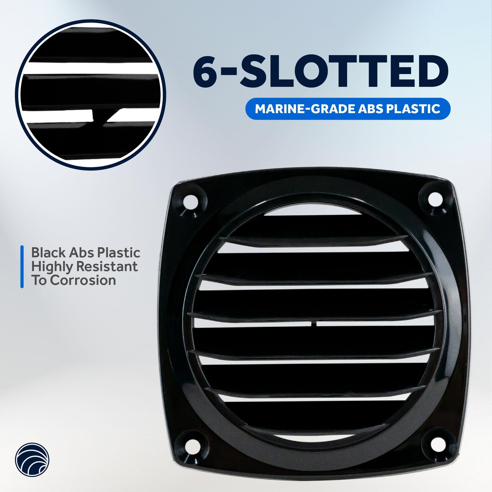 2-Pack 6-Slotted Louvered Flush Hose Ventilators Ventilation Area of 3-Inch D…