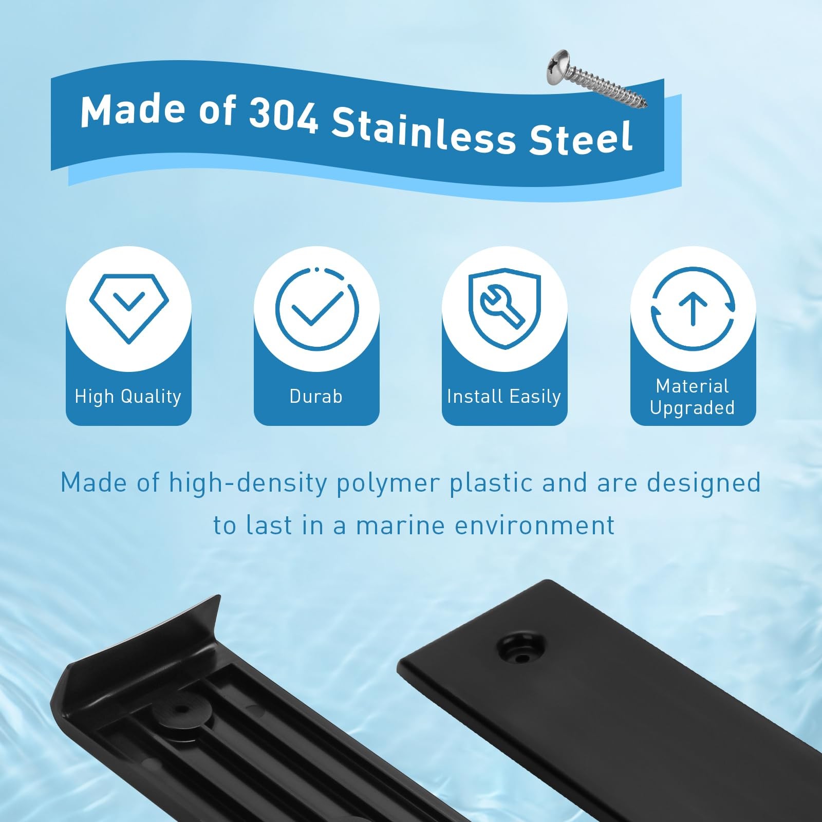 Apopip Boat Trailer Accessories Bunk Slides Pads, E-Z Slide…