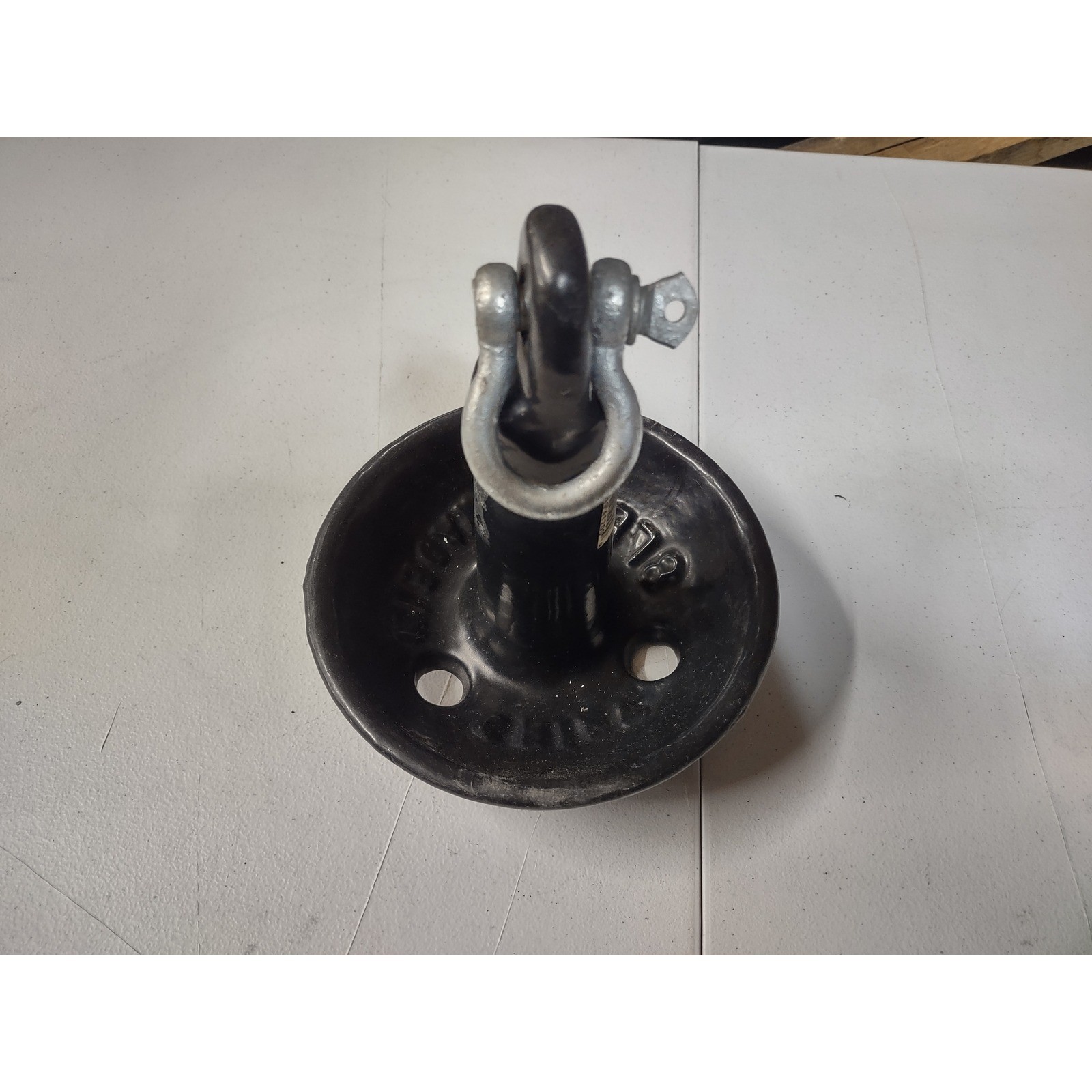 8lbs Mushroom River Anchor Black Cast Iron with Shackle for Small Boats Kayaks