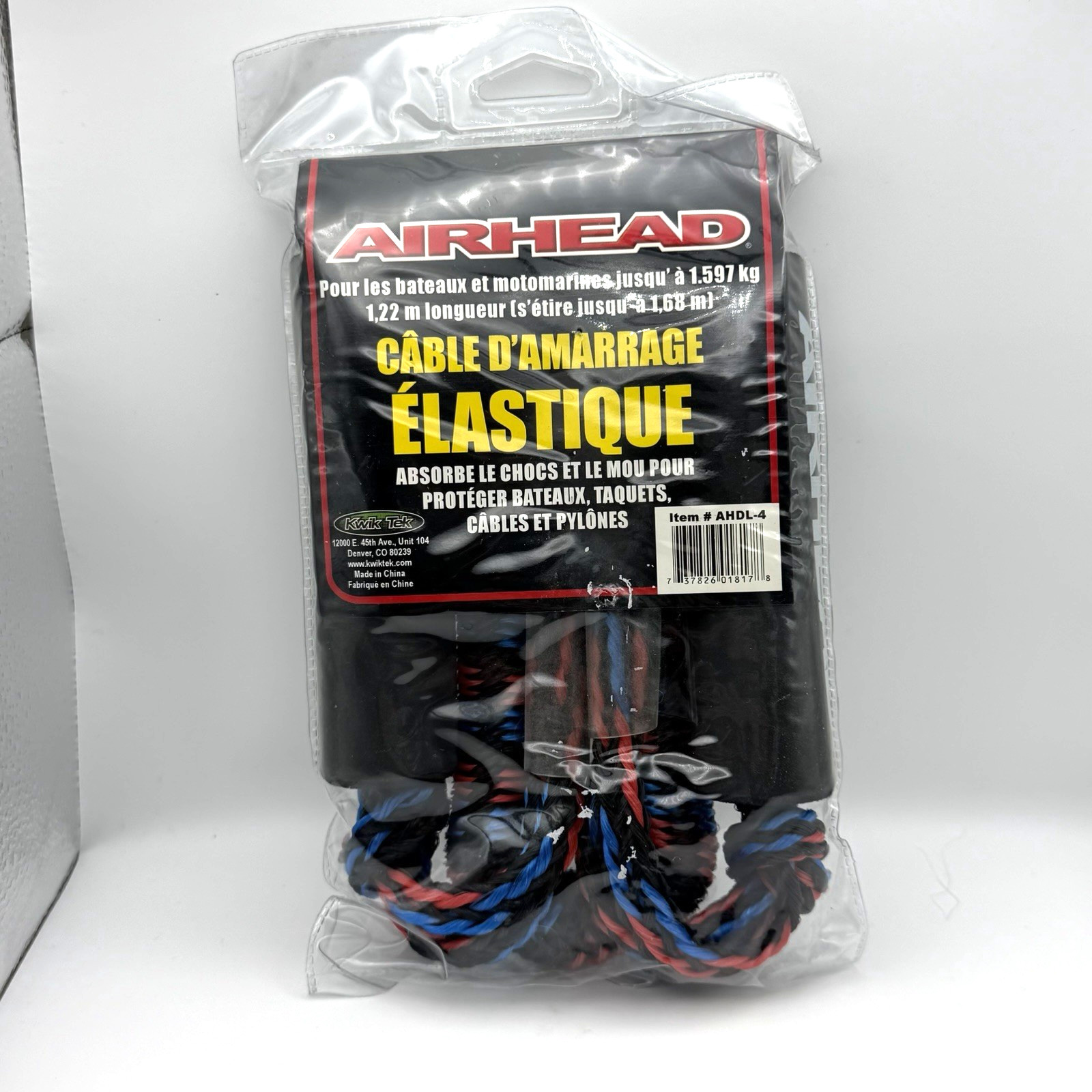 Airhead Dock Line / Boat Rope / Bungee 4ft stretches to 5.5ft AHDL-4