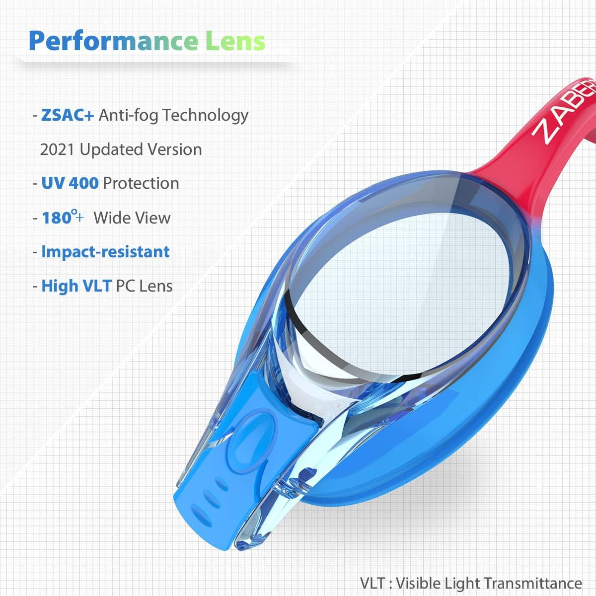 K20 Swimming Goggles for Kids Girls Boys Age 3-10 Years Old, Anti-fog 100% UV Pr