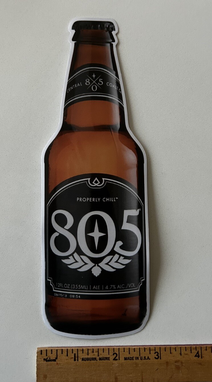 805 Beer Bottle Stickers 7” Lifesized VANS Volcom Skateboarding Lost Motox