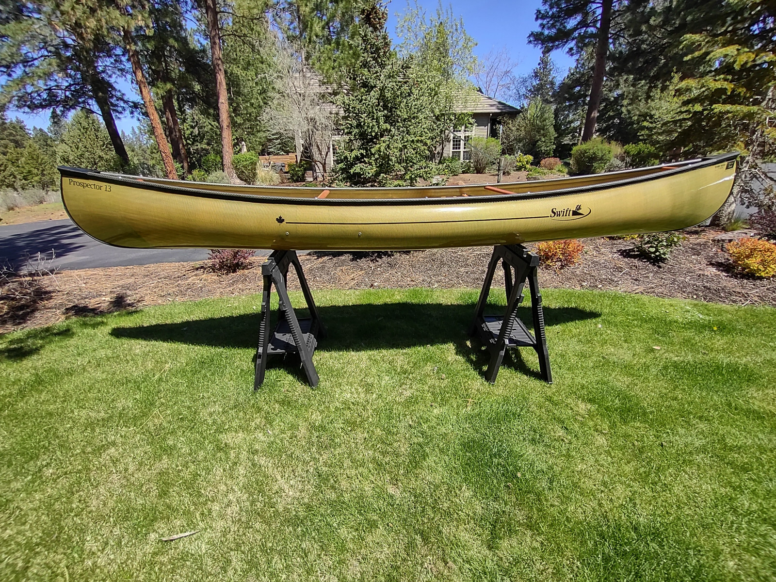 Swift Prospector 13 Solo Canoe 24lbs … 13 ft. … Brand New Never in the Water