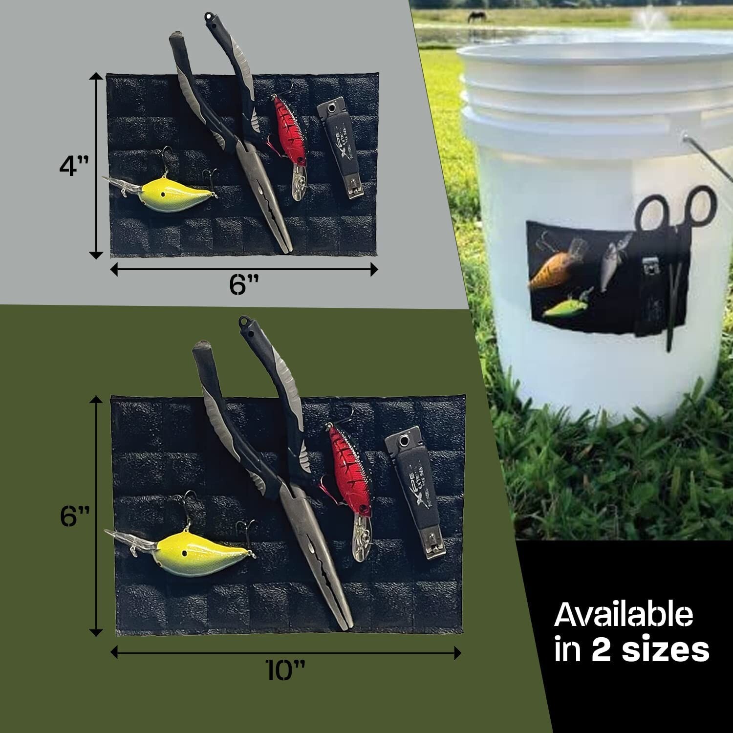 kayak Fishing Accessories, STICK ON MAGNETIC PADS Great organizing.
