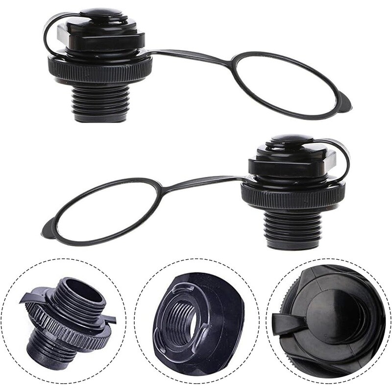 2Pcs Inflatable Kayak Air Valve Replacement Screw Plugs Canoe Raft PVC Boat New