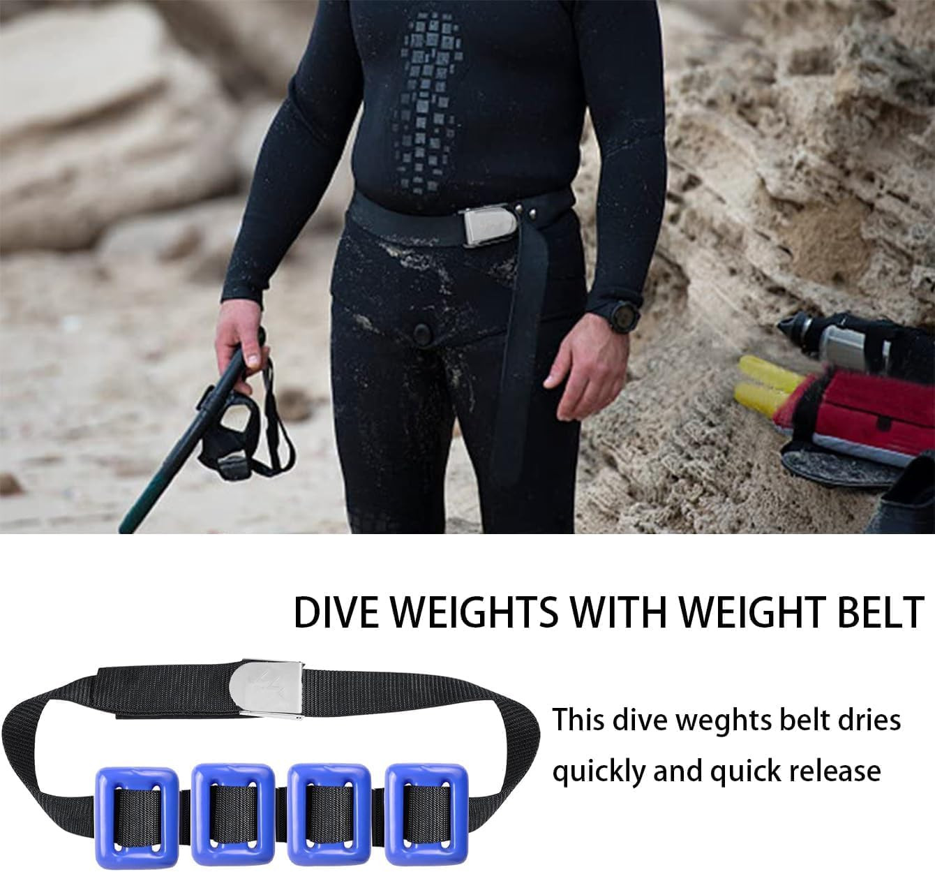Dive Weights for Scuba Diving Weight Belt(1Lb-4.4Lb / 0.5Kg-2Kg),Vinyl Scuba Wei
