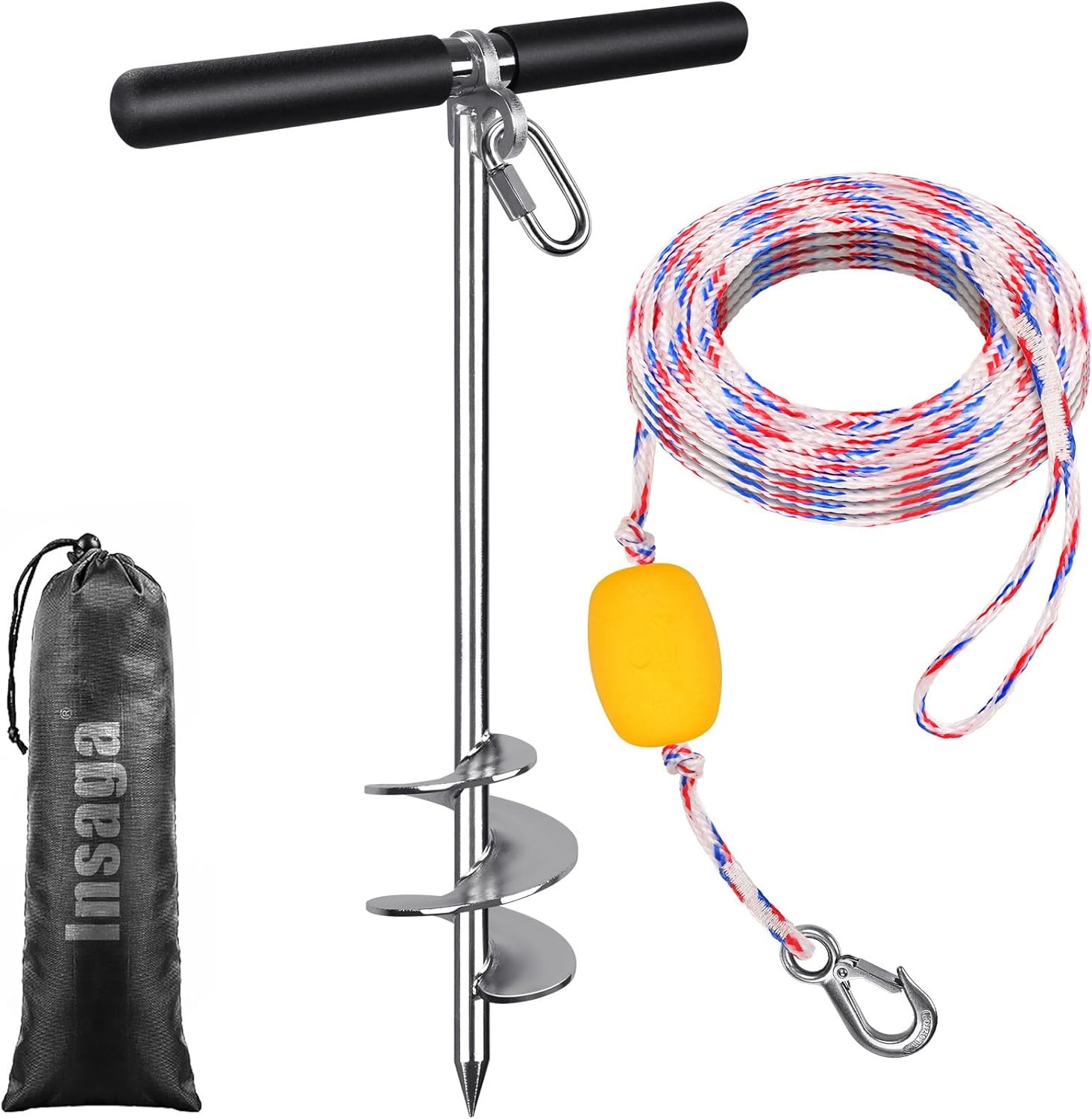 Marine Sand Anchor Insaga, 304 Stainless with 32ft Rope