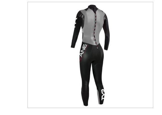 NWT TYR Hurricane Category 3 Womens Wetsuit Black Silver Long Sleeve XS HURCTF6A