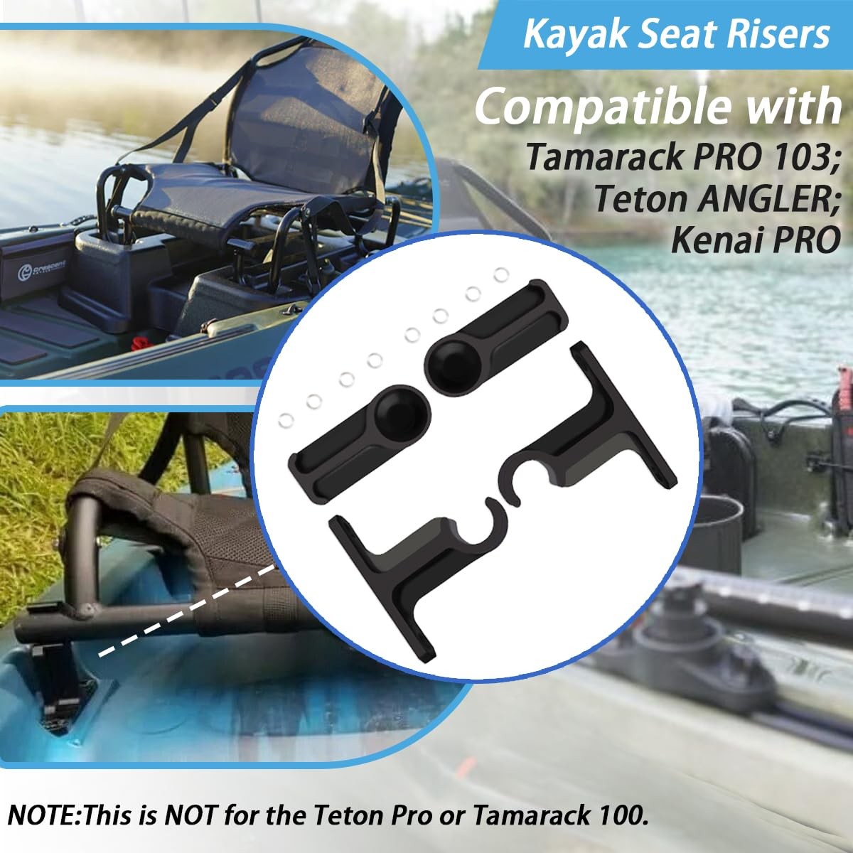 Kayak Seat Risers(Increases The seat Height by 2 inches) Compatible with Tama…
