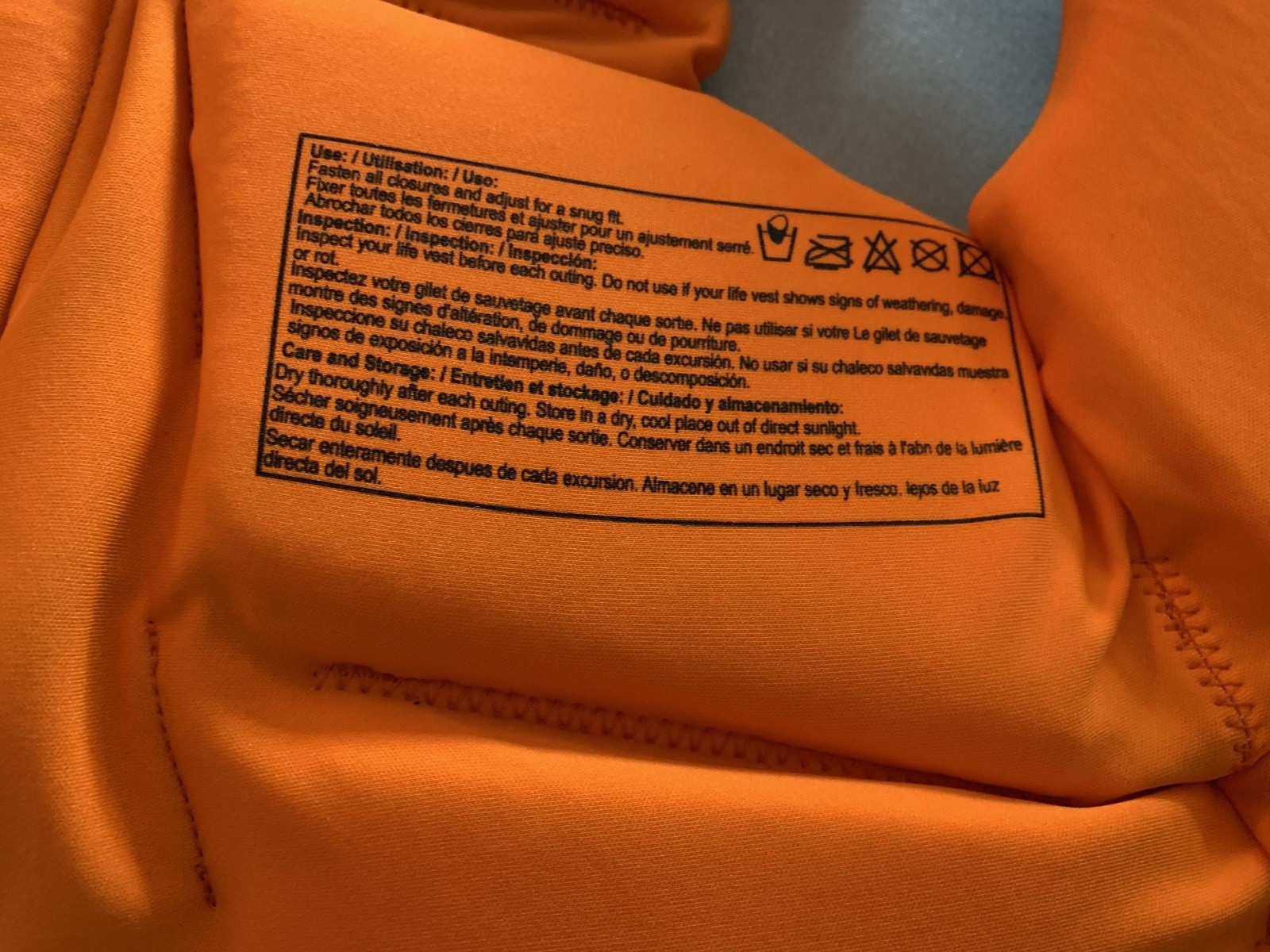 HYPERLITE Wake Co. Youth Life Vest Orange/Gray/Turq 55-88 lbs USCG Approved