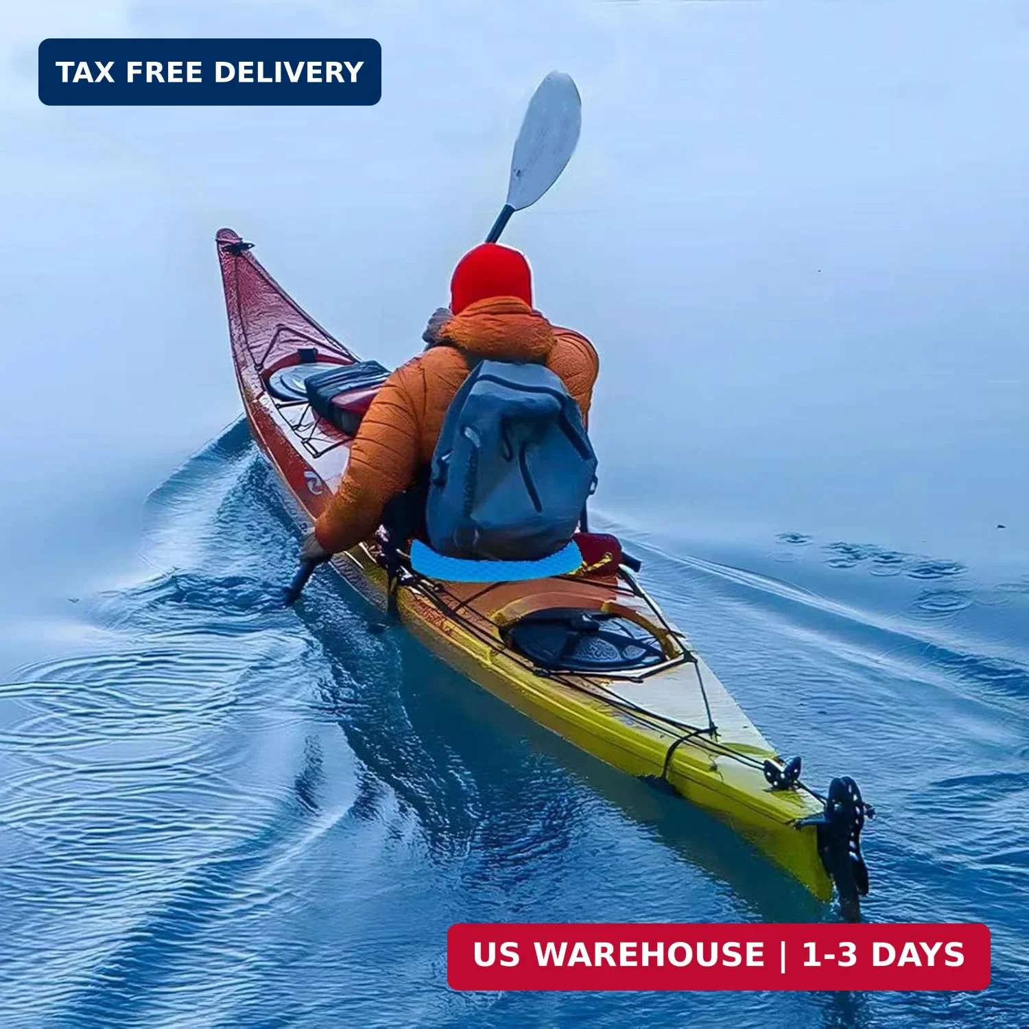Anti-Slip Kayak Seat Cushion Waterproof Thicken Gel Boat Pad for Sit in Kayak Ch