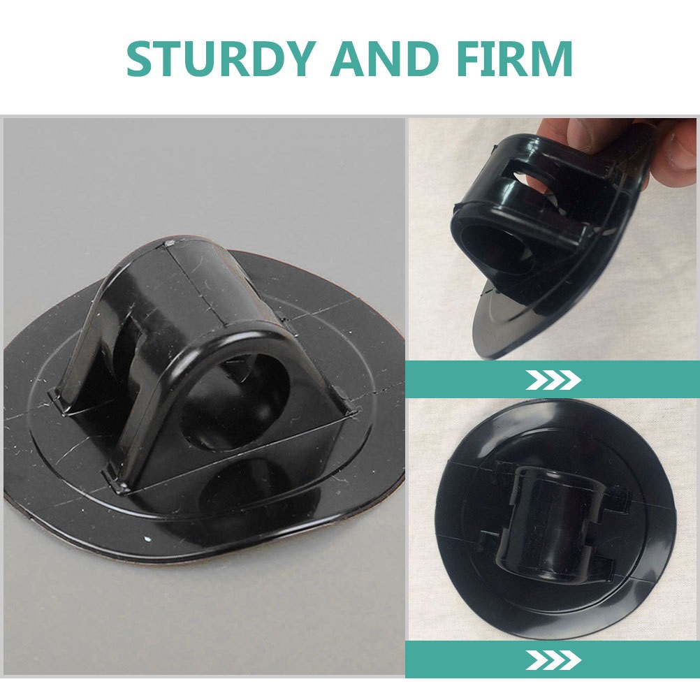 4Pcs Reusable PVC Kayak Motor Mounts Lightweight Black Boat Motor Support