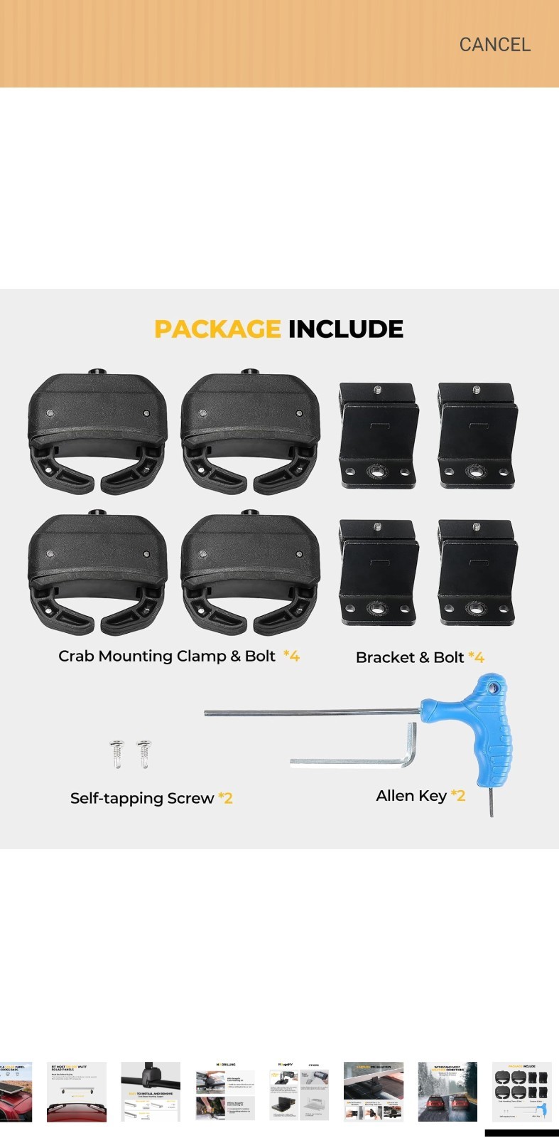 BougeRV Kayak Roof Rack Saddles Kit Fits Most Car SUV Truck Bouge RV