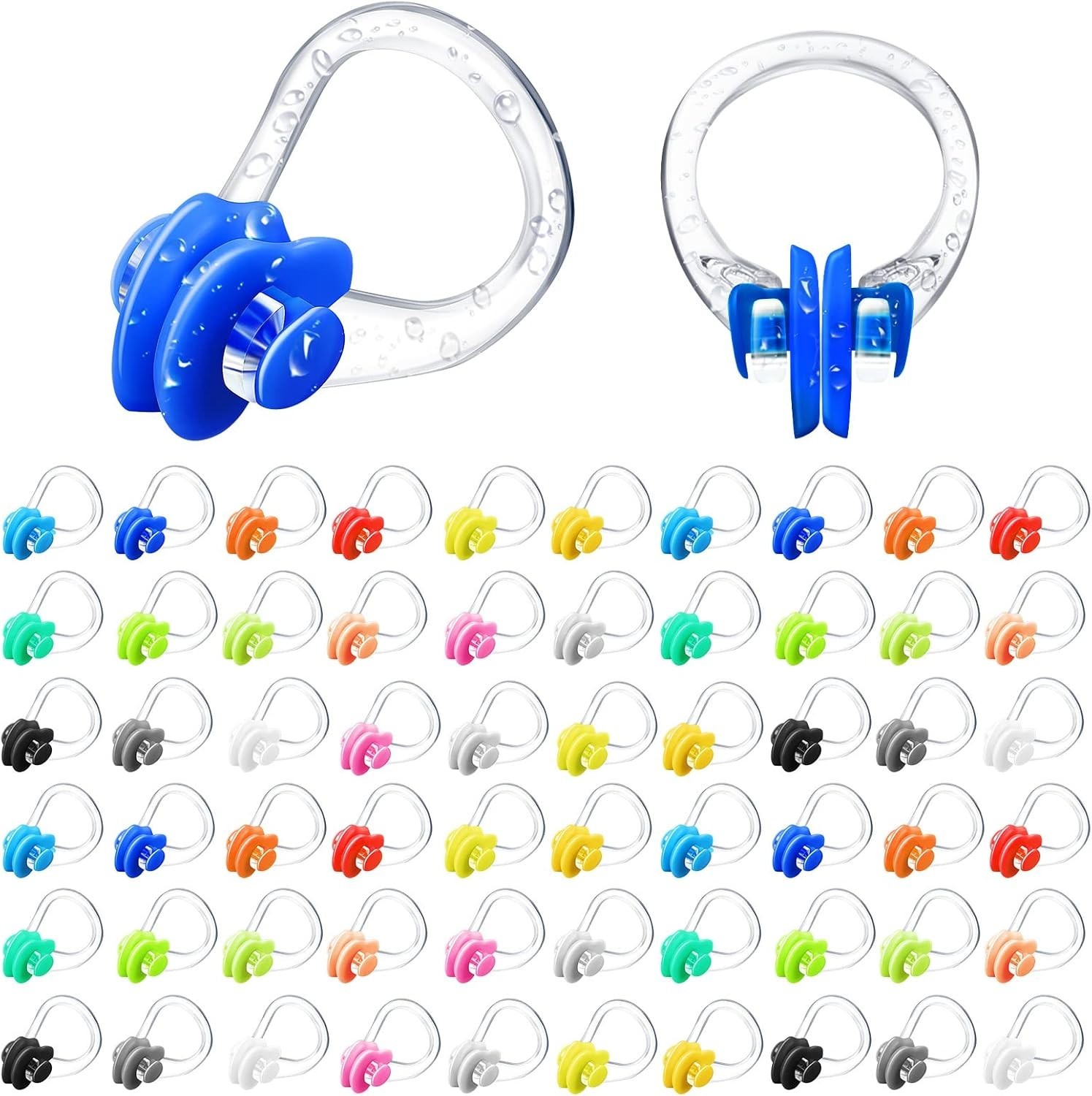 Waterproof Nose Plugs for Swimmers – 100 Pcs