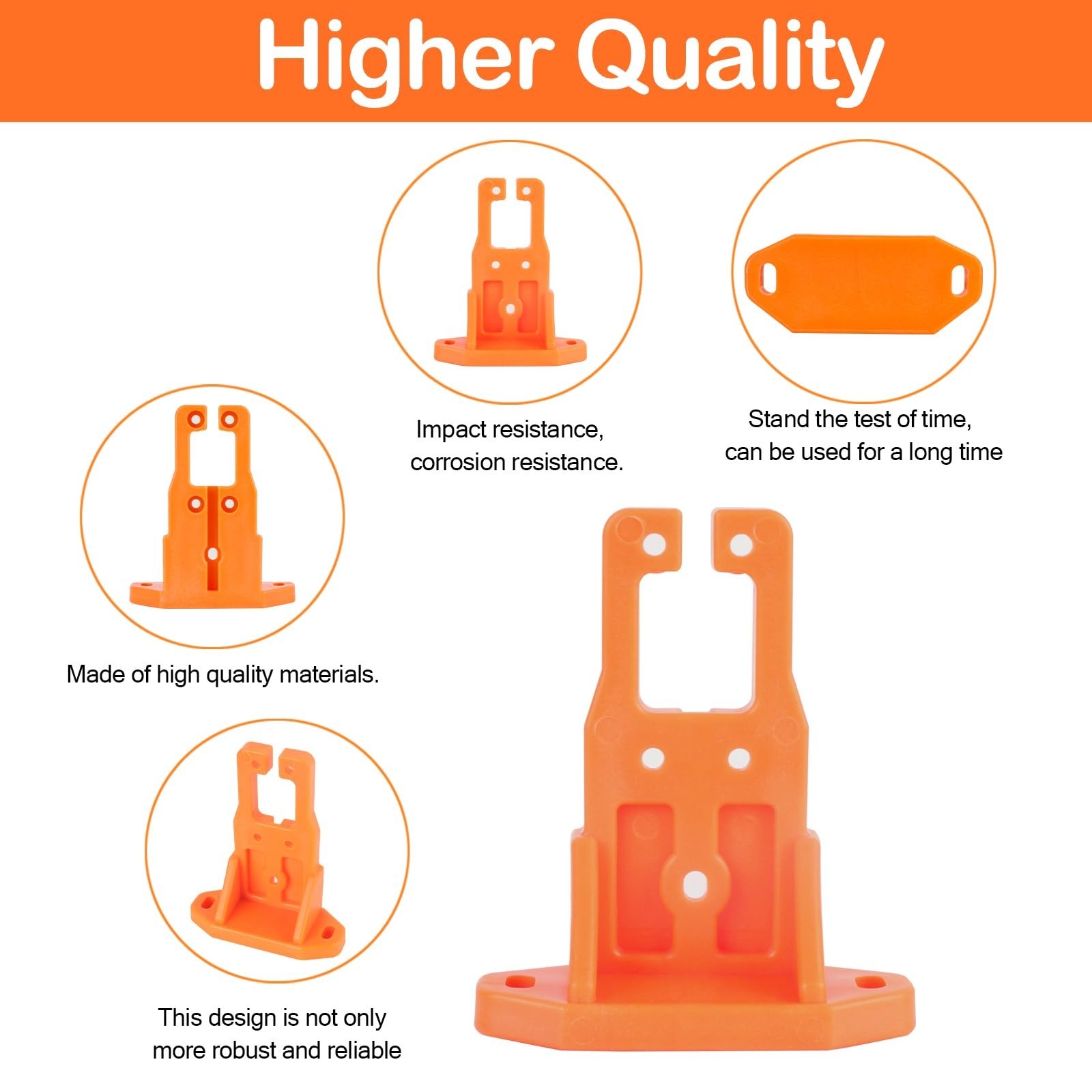 Universal Kayak Transducer Mount Bracket – Compatible with Most Kayaks, Orange