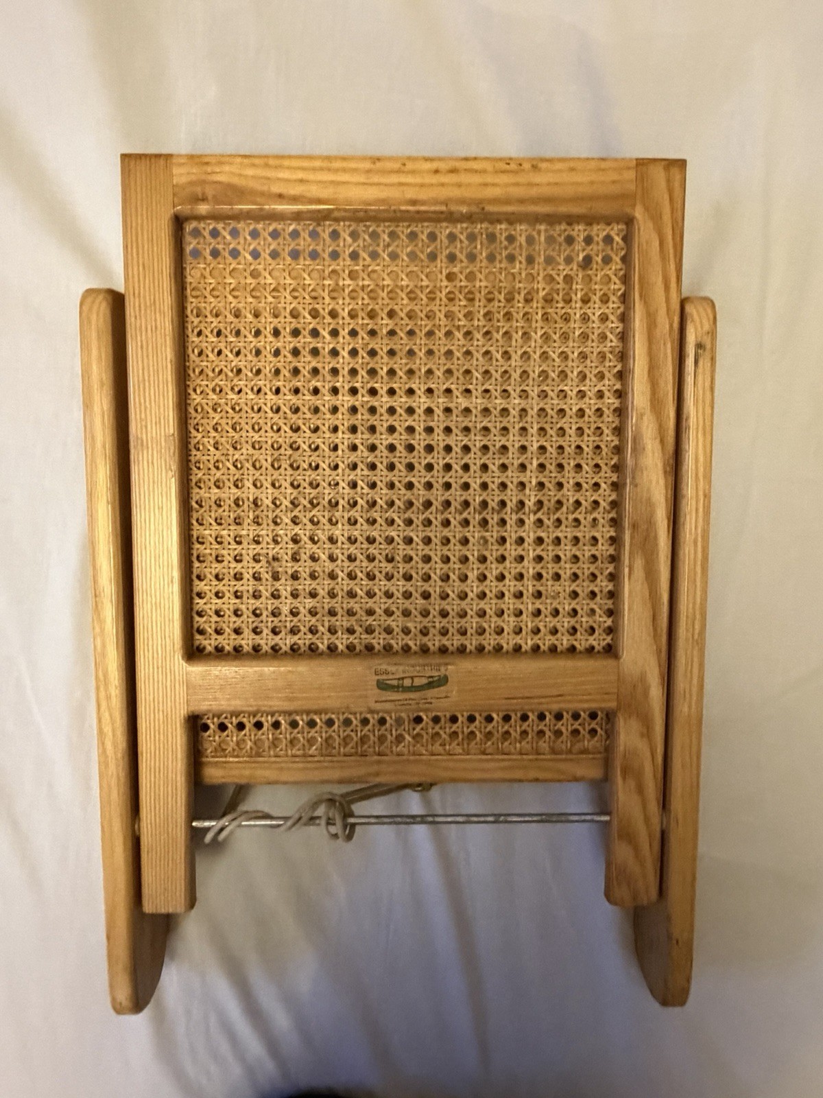 Essex Industries Canoe Seat-Folding Wicker/Rattan/Cane/Wood-Boat Portable Chair