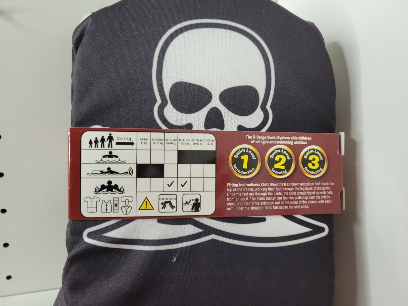 Narly Noggins Adventure Pirates Swim Trainer‎ Level 2 Medium/Large 33-55 Pounds
