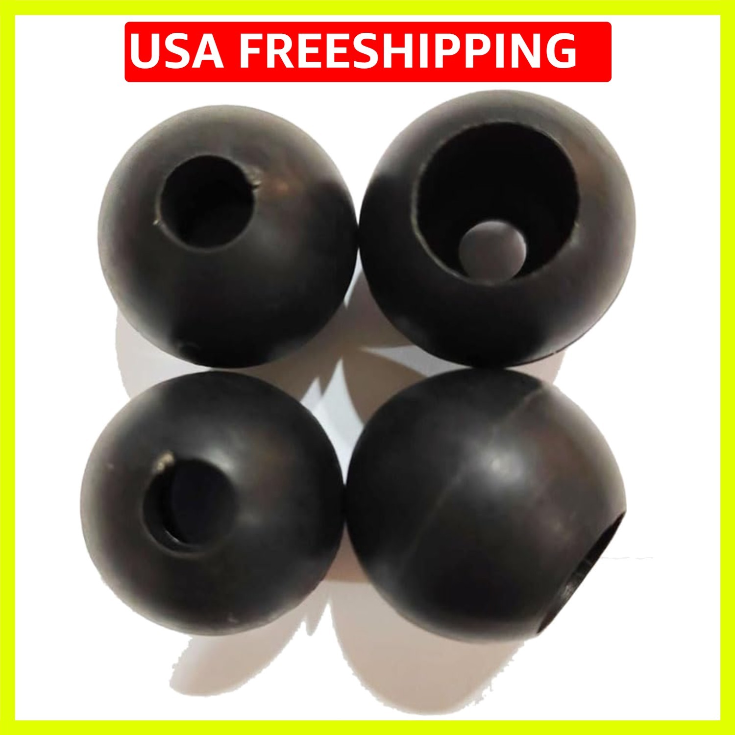 30Pcs Plastic Bungee Cord Toggle Ball End Lock Rubber Rope Ball Head End Lock…