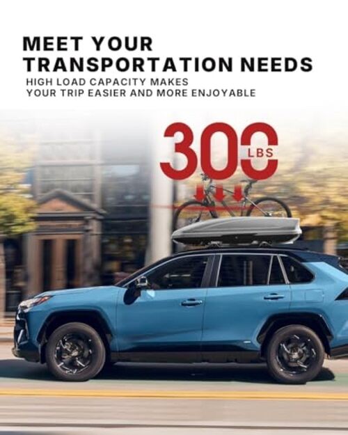 300LBS Roof Rack Cross Bars for with Side Rails, Aluminum Cargo 2019-2025 RAV4