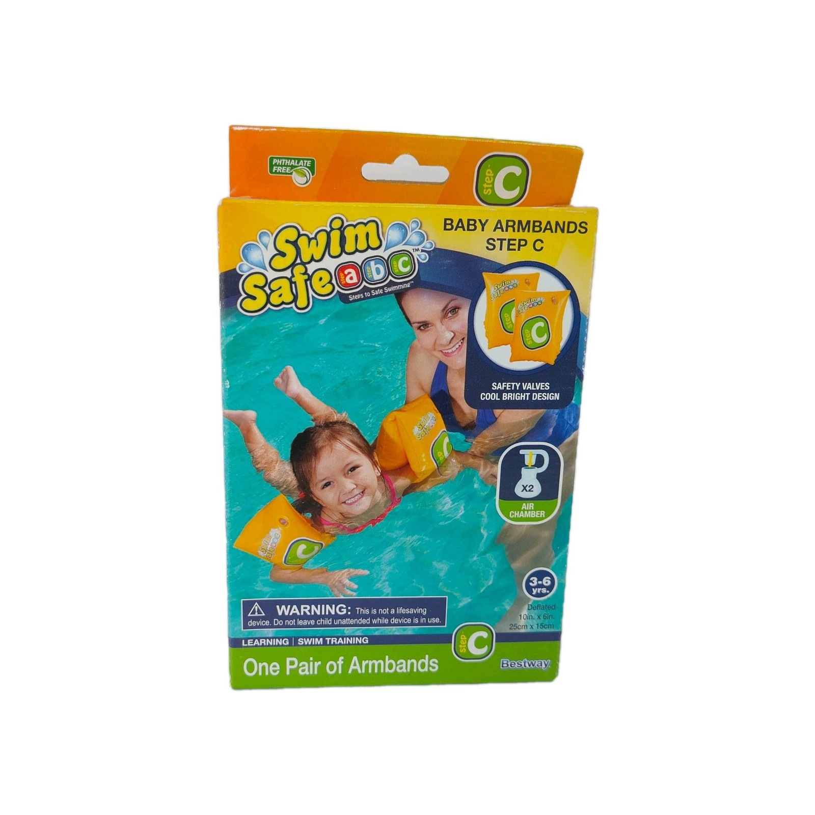 Swim Safe ABC Series Step C Armbands Swim Training Size 3-6 Years 1 Pair Unisex