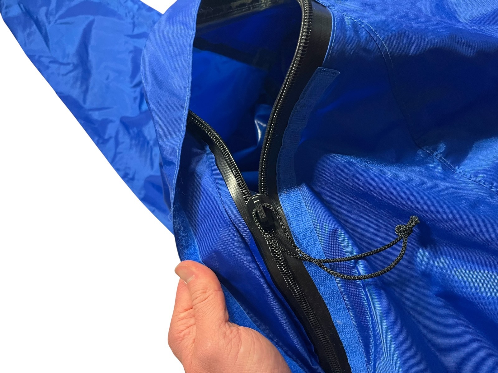 KOKATAT Blue/Pink Waterproof PADDLE DRY SUIT Kayak Windbreaker Spray Jacket Sz L