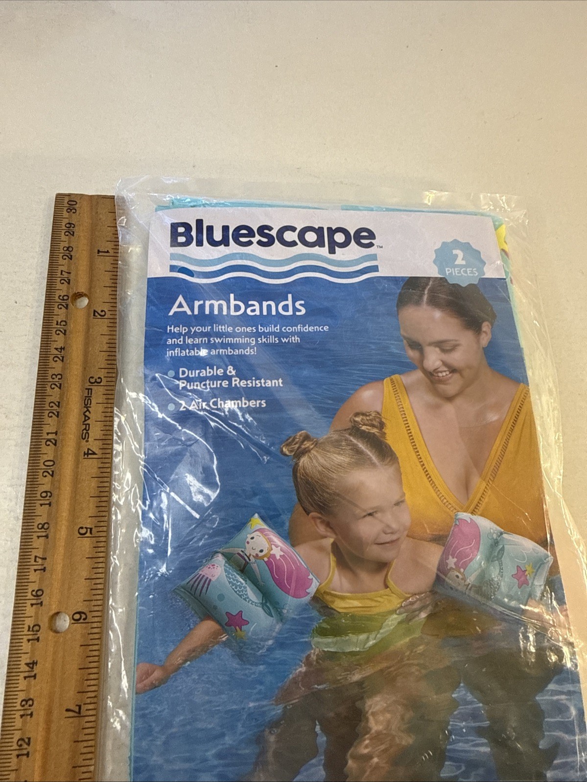 Inflatable Arm Bands Training Aid 3-6 Toddler Swim floaties girl mermaid Pool