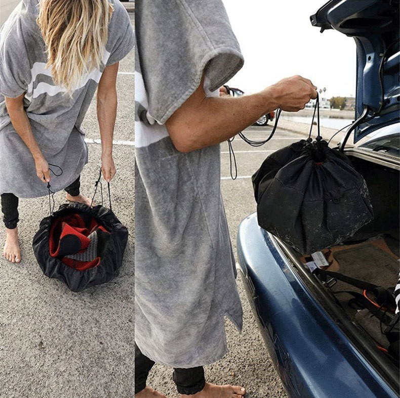 Beach Storage Bag Swimsuit Organizer Wetsuit Changing Sand Wetsuit Mat Bag