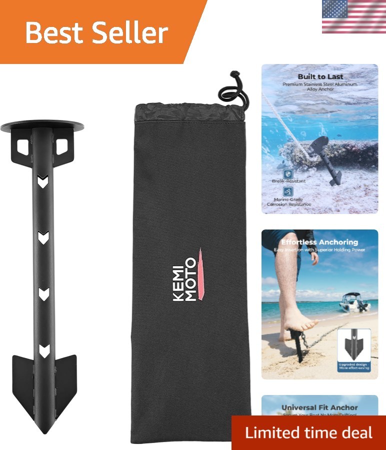 Kemimoto Boat Anchor Kayak Jet Ski PWC Shallow Water Sand Anchor