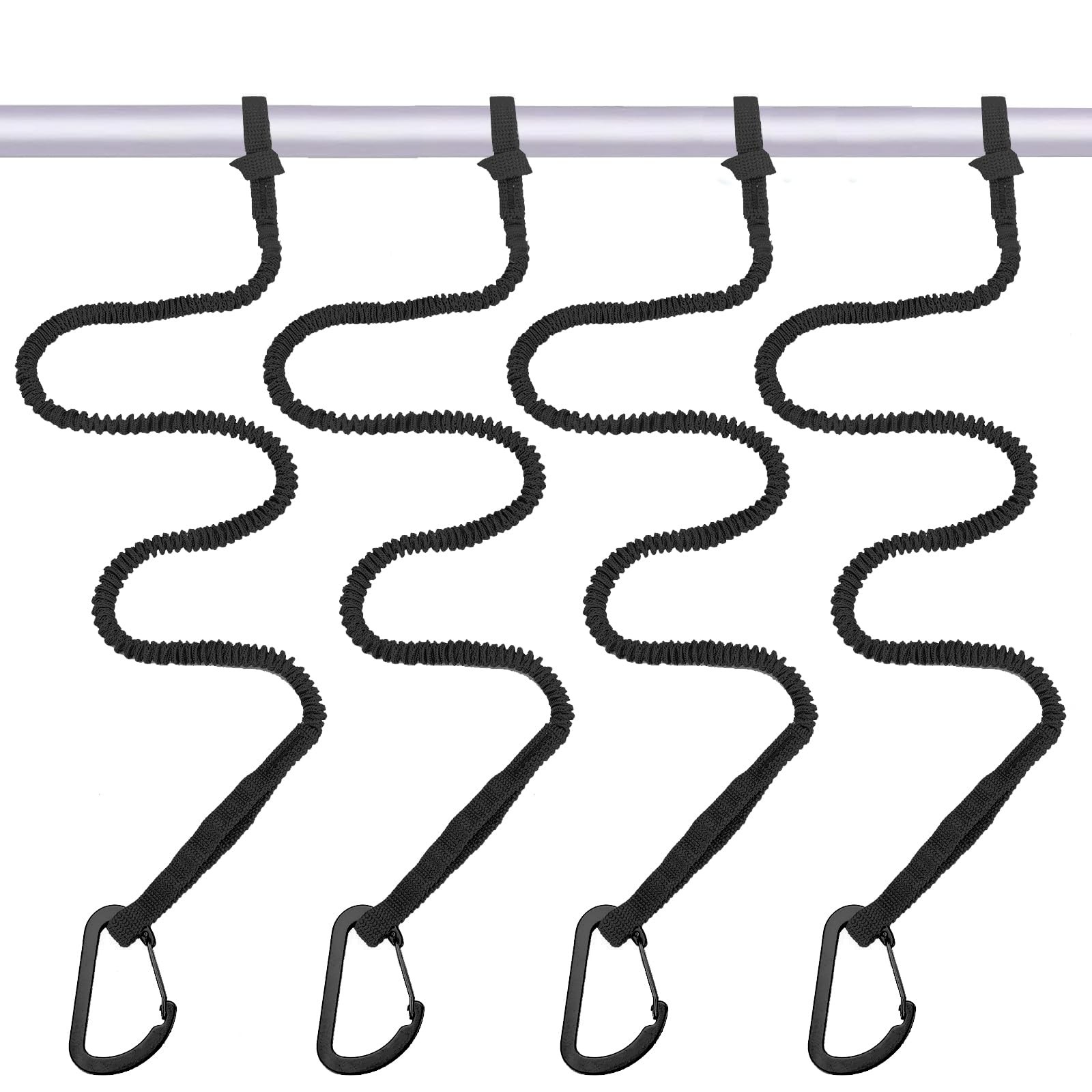 Kayak Paddle Leash, 3-7 ft Stretchable Strap Lanyard for SUP, Canoeing, Fishi…