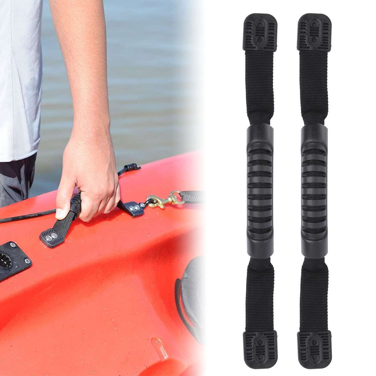 2/4Pcs Kayak Canoe Handles Boat Side Mount Carry Rubber Grip Replacement Fitting