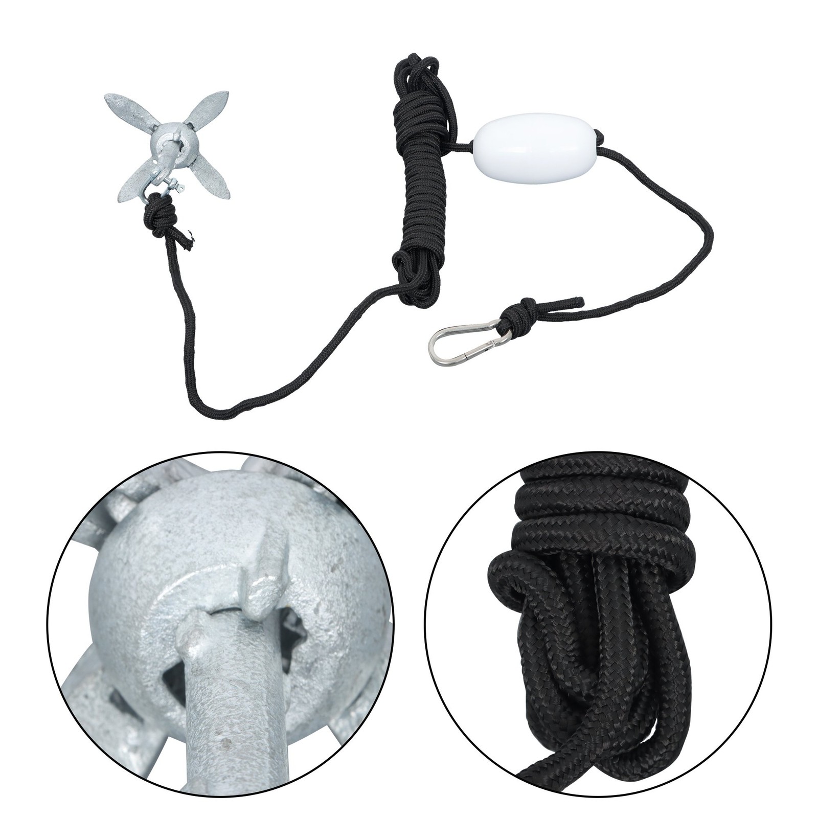 Folding Grapnel Anchor Kit Marine Kayak Canoes Paddle Board 1.5/3.3/5.5/7.05 lb