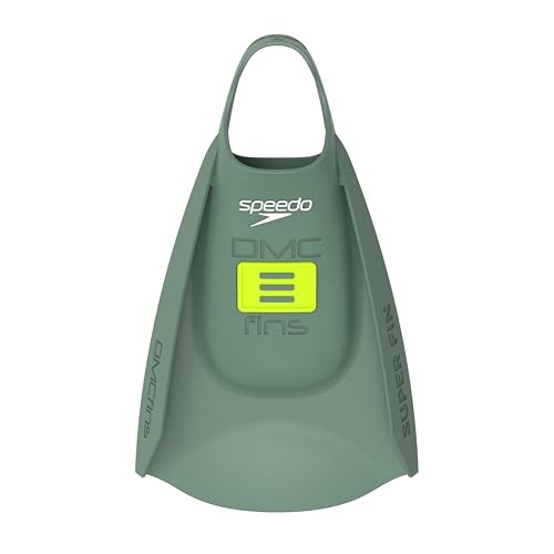 Unisex-Adult Swim Training Fins X-Small DMC Super Soft Olive/Hyper Yellow