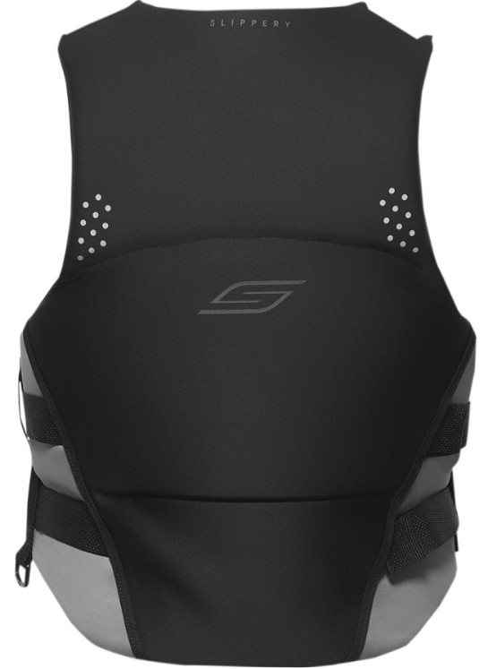 SLIPPERY “ARRAY” SIDE ENTRY NEOPRENE PFD LIFE VEST PRESERVER MENS 2X-LARGE BLACK
