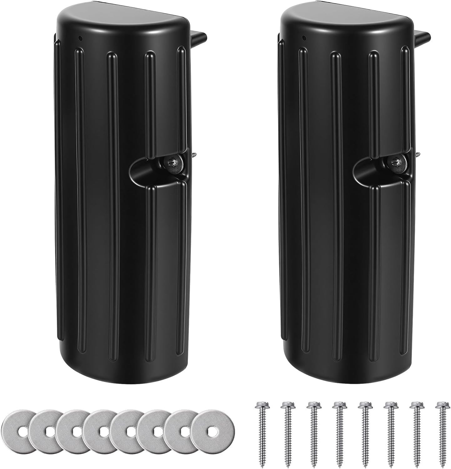 2 Pack Dock Bumpers Boat Dock Bumpers Marine Fenders for Edge or Side Black